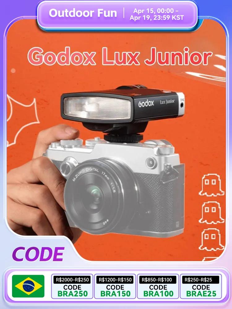 Godox Lux Junior Ʈ ī޶ ÷, ĳ, , , , øǪ, ֽ ī޶, GN12, 6000K, ڵ  , 28mm  Ÿ
